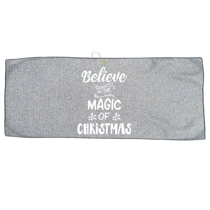 Believe In The Magic Of Christmas Gift Large Microfiber Waffle Golf Towel