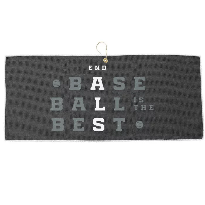 Baseball Is The Best End Als Large Microfiber Waffle Golf Towel