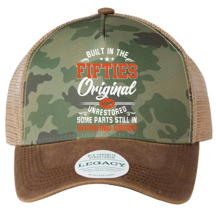 Built In The Fifties Original And Unrestored 50th Birthday Gift Legacy Tie Dye Trucker Hat