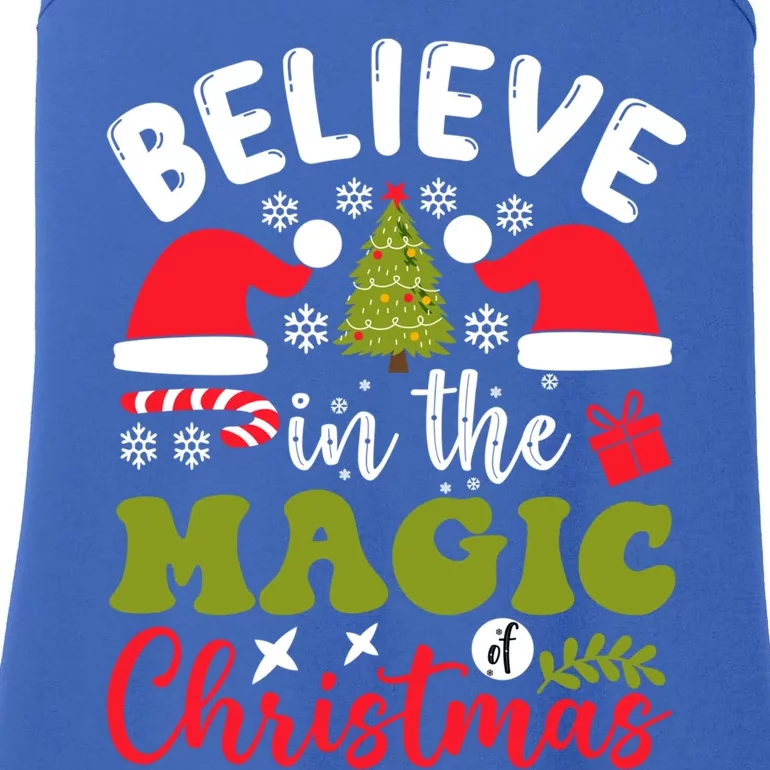 Believe In The Magic Of Christmas Gift Ladies Essential Tank