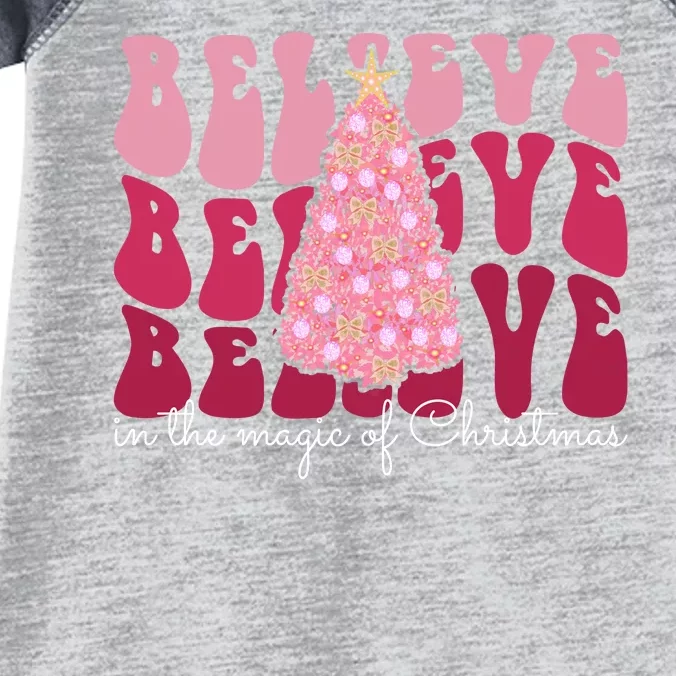 Believe Im The Magic Of Christmas Retro Holiday Infant Baby Jersey Bodysuit