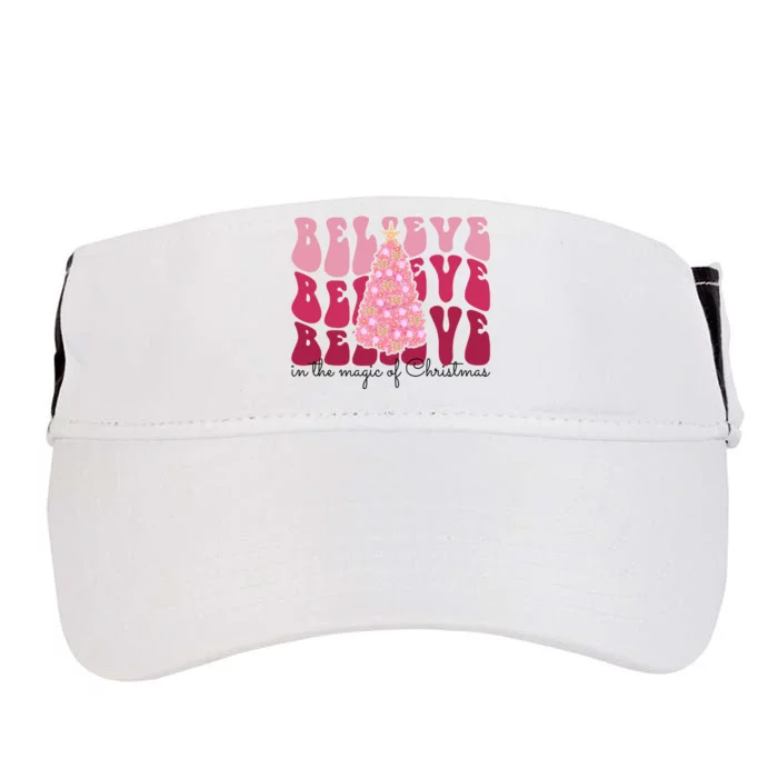 Believe Im The Magic Of Christmas Retro Holiday Adult Drive Performance Visor