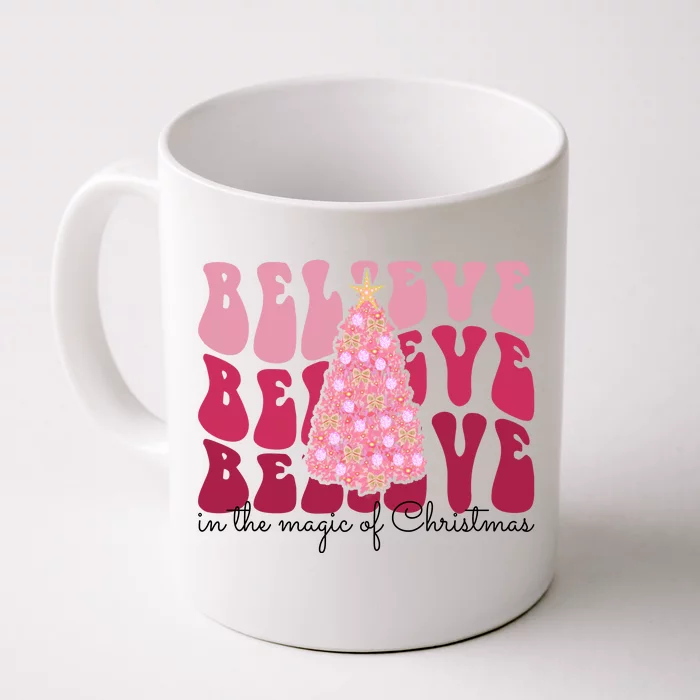 Believe Im The Magic Of Christmas Retro Holiday Front & Back Coffee Mug