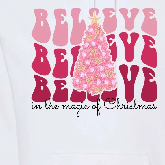 Believe Im The Magic Of Christmas Retro Holiday Premium Hoodie