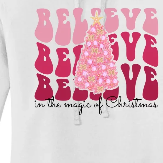 Believe Im The Magic Of Christmas Retro Holiday Women's Pullover Hoodie