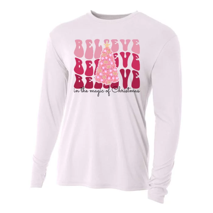 Believe Im The Magic Of Christmas Retro Holiday Cooling Performance Long Sleeve Crew