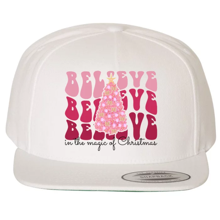 Believe Im The Magic Of Christmas Retro Holiday Wool Snapback Cap