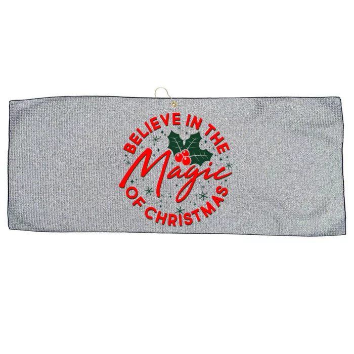 Believe In The Magic Of Christmas Large Microfiber Waffle Golf Towel