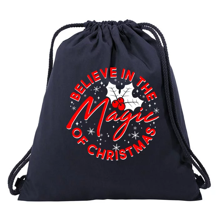 Believe In The Magic Of Christmas Drawstring Bag