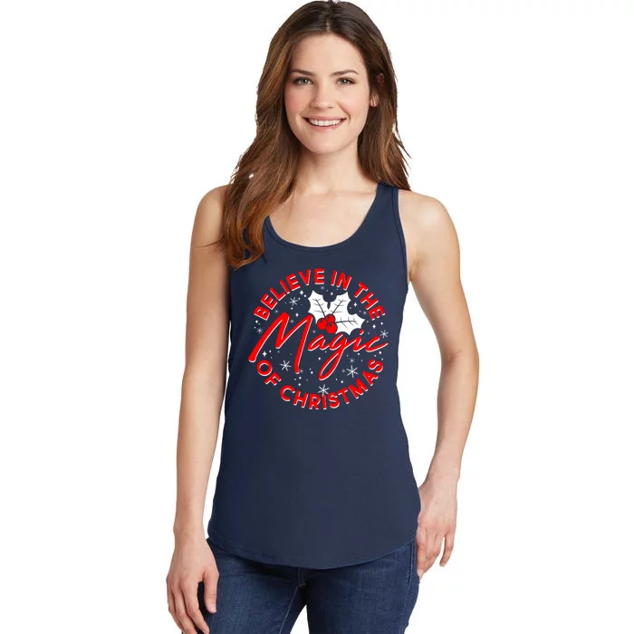 Believe In The Magic Of Christmas Ladies Essential Tank