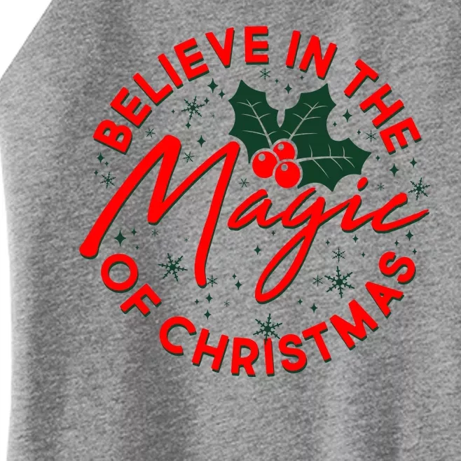 Believe In The Magic Of Christmas Women’s Perfect Tri Rocker Tank