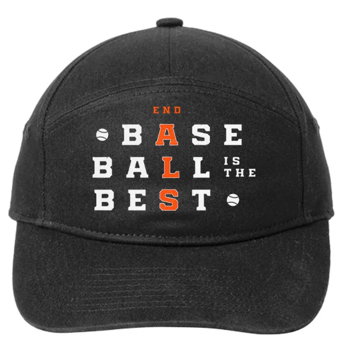 Baseball Is The Best End Als 7-Panel Snapback Hat