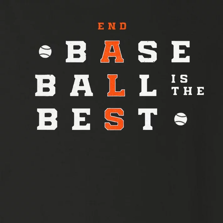 Baseball Is The Best End Als Toddler Long Sleeve Shirt