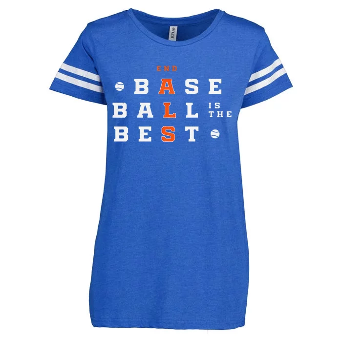 Baseball Is The Best End Als Enza Ladies Jersey Football T-Shirt