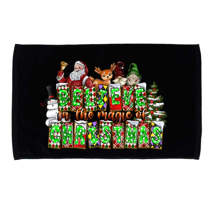 Believe In The Magic Of Christmas Miracle Christmas Tees Gift Microfiber Hand Towel