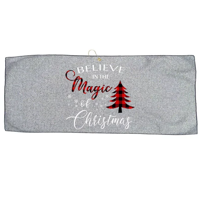 Believe In The Magic Of Christmas Gift Large Microfiber Waffle Golf Towel