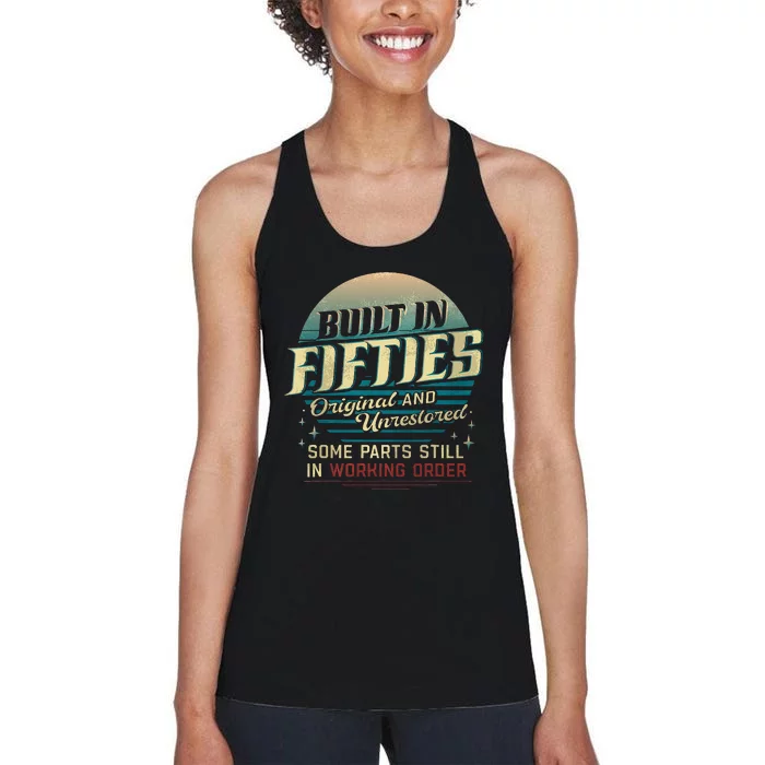 Built In The Fifties Original And Unrestored Built In 1950s Women's Racerback Tank