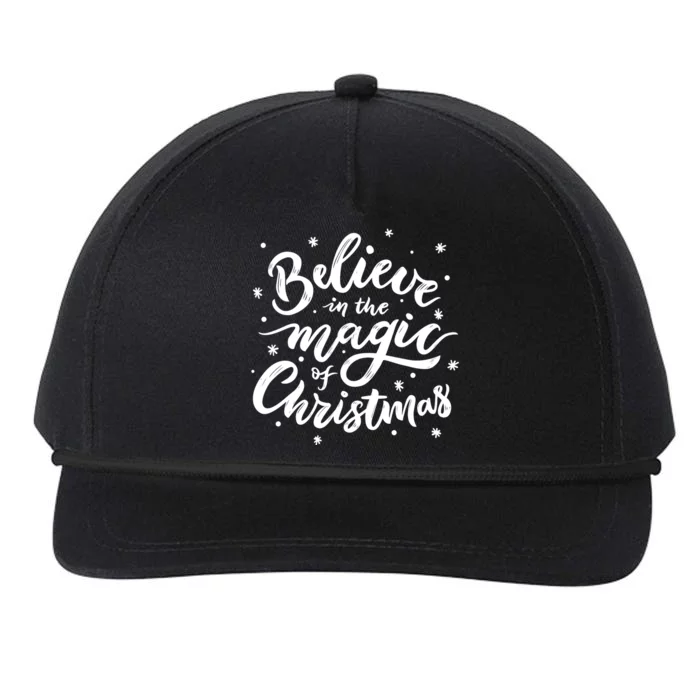 Believe In The Magic Of Christmas Snapback Five-Panel Rope Hat