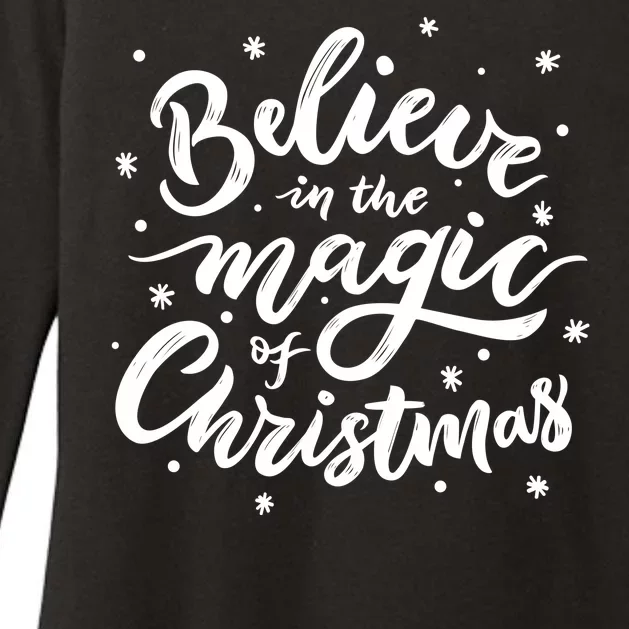 Believe In The Magic Of Christmas Womens CVC Long Sleeve Shirt