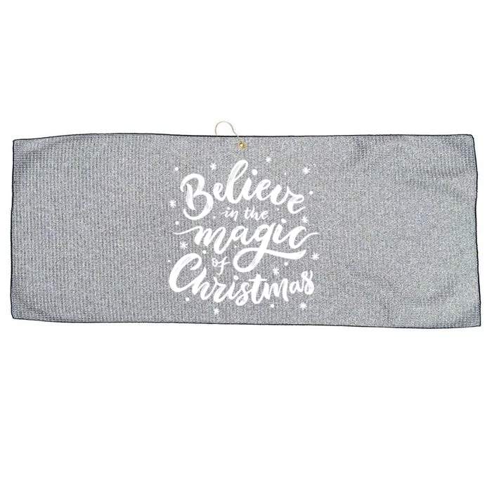 Believe In The Magic Of Christmas Large Microfiber Waffle Golf Towel