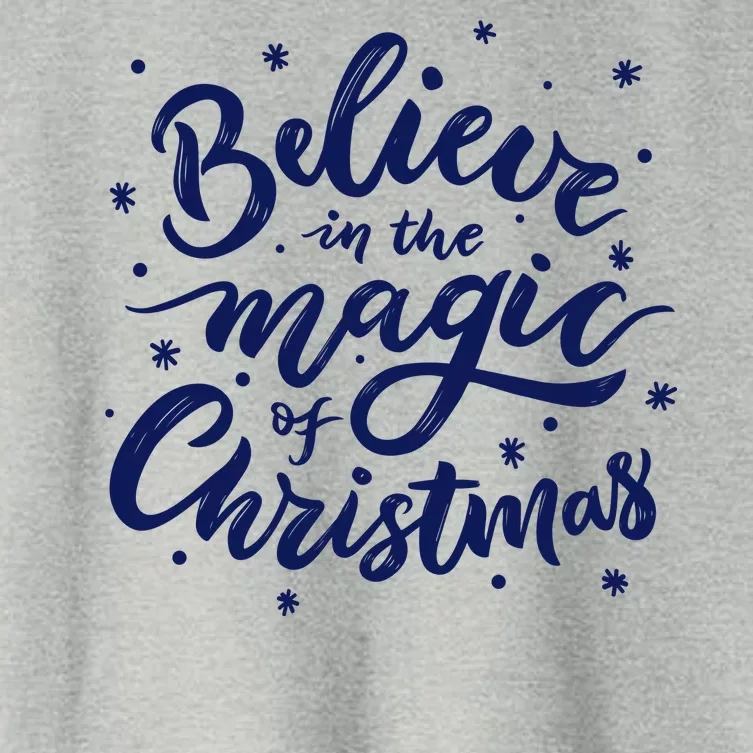 Believe In The Magic Of Christmas Women's Crop Top Tee