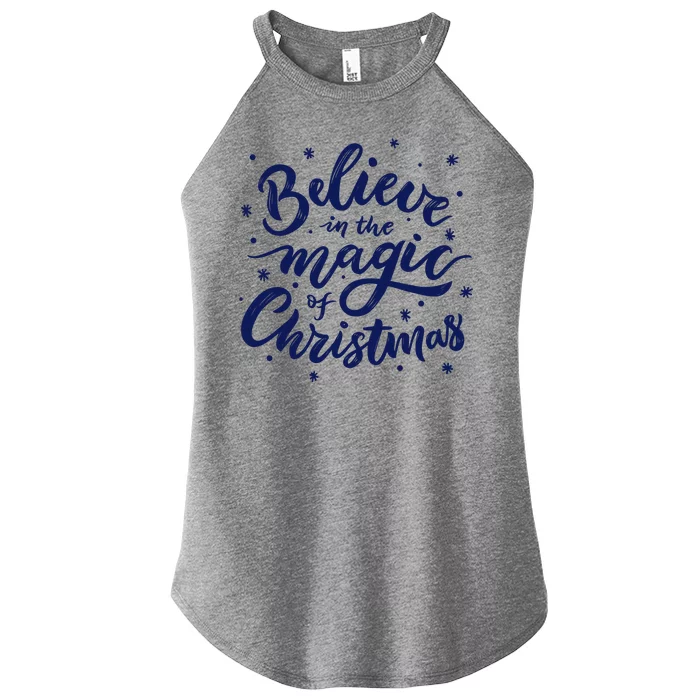 Believe In The Magic Of Christmas Women’s Perfect Tri Rocker Tank