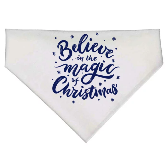 Believe In The Magic Of Christmas USA-Made Doggie Bandana