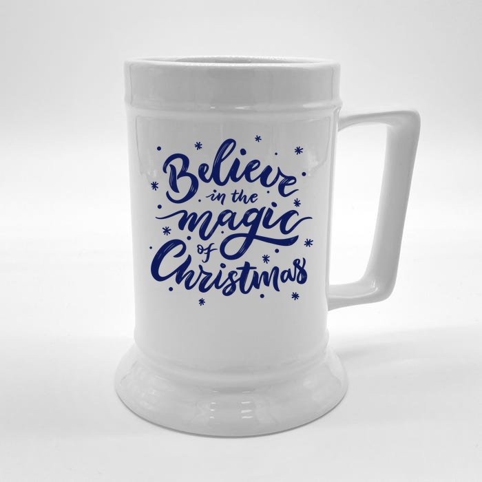 Believe In The Magic Of Christmas Front & Back Beer Stein