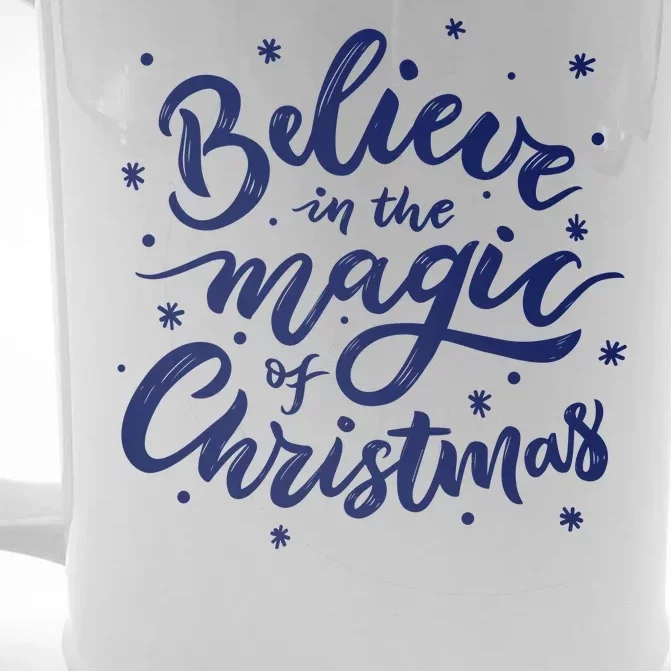 Believe In The Magic Of Christmas Front & Back Beer Stein