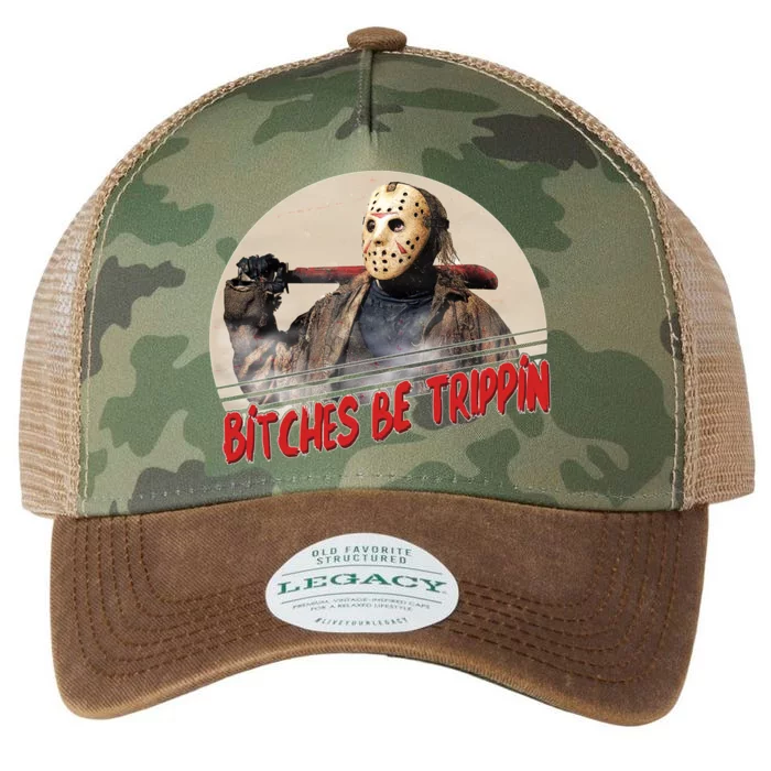 Bitches Be Trippin Horror Movie Fan Legacy Tie Dye Trucker Hat