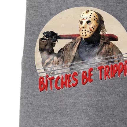 Bitches Be Trippin Horror Movie Fan Doggie 3-End Fleece Hoodie