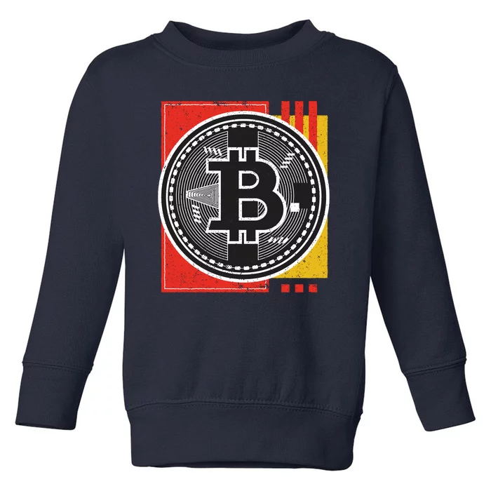 Bitcoin Abstract Toddler Sweatshirt