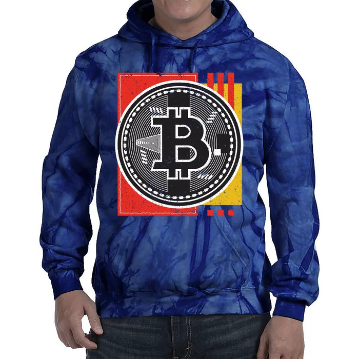 Bitcoin Abstract Tie Dye Hoodie