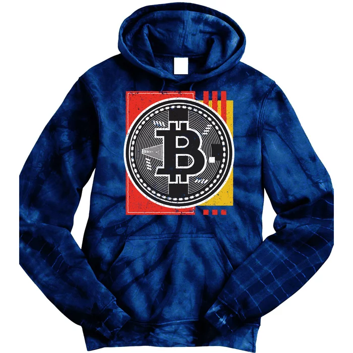 Bitcoin Abstract Tie Dye Hoodie