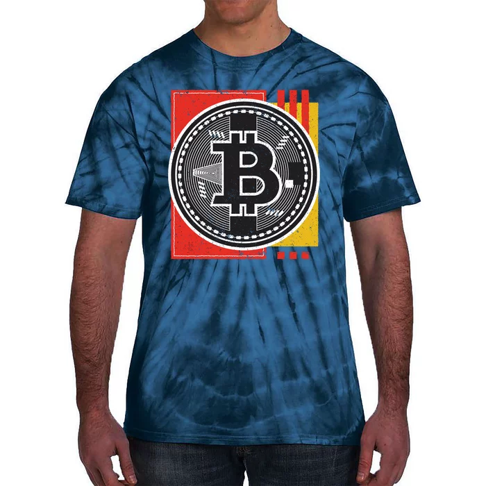 Bitcoin Abstract Tie-Dye T-Shirt