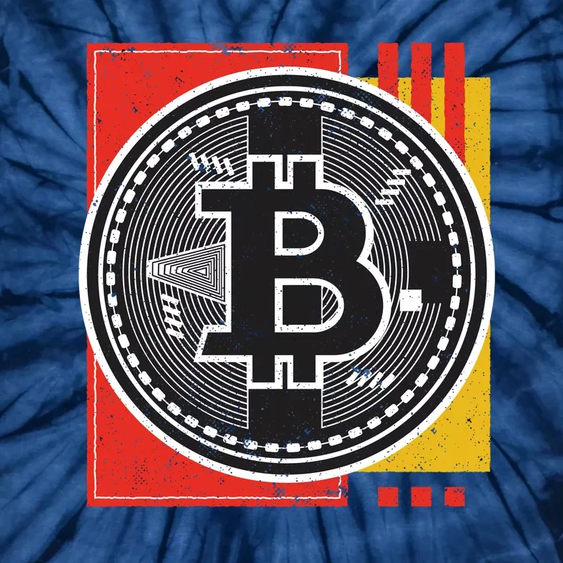 Bitcoin Abstract Tie-Dye T-Shirt