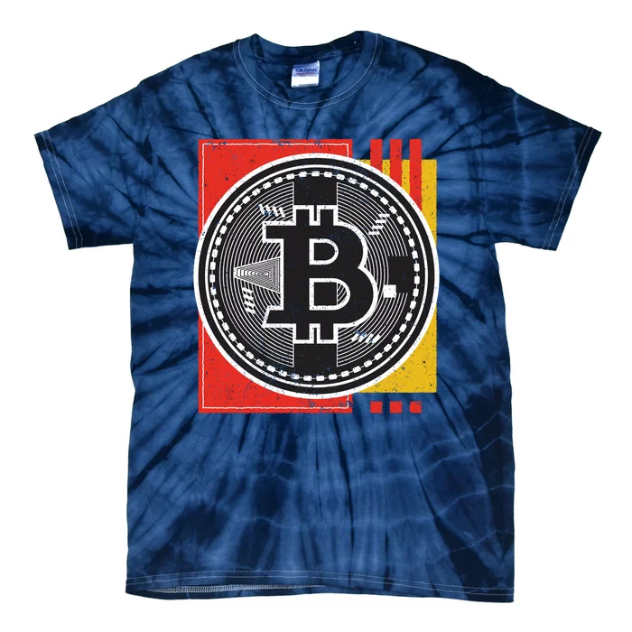 Bitcoin Abstract Tie-Dye T-Shirt