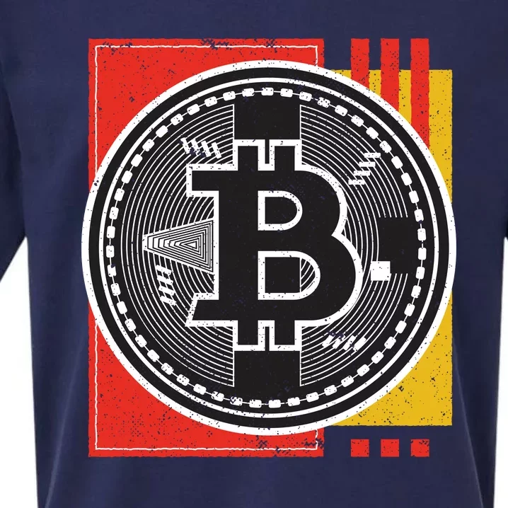 Bitcoin Abstract Sueded Cloud Jersey T-Shirt