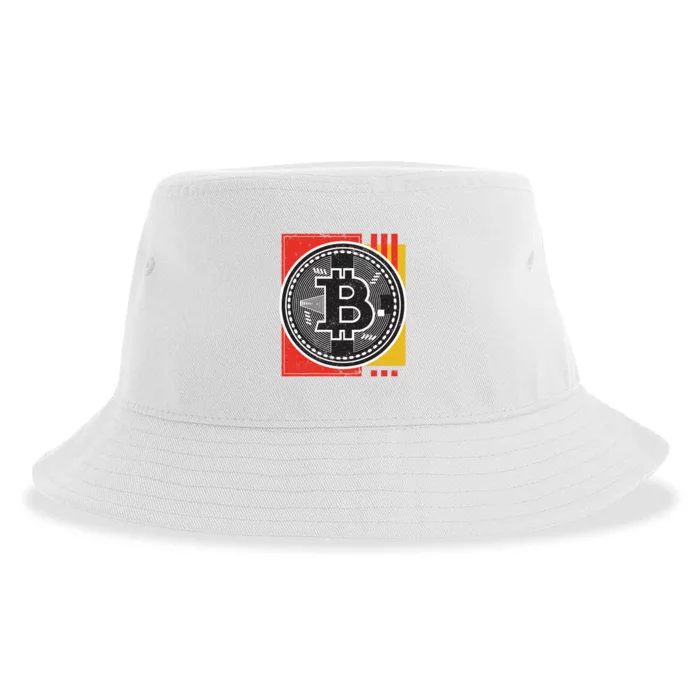 Bitcoin Abstract Sustainable Bucket Hat