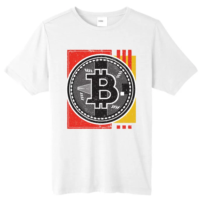 Bitcoin Abstract ChromaSoft Performance T-Shirt