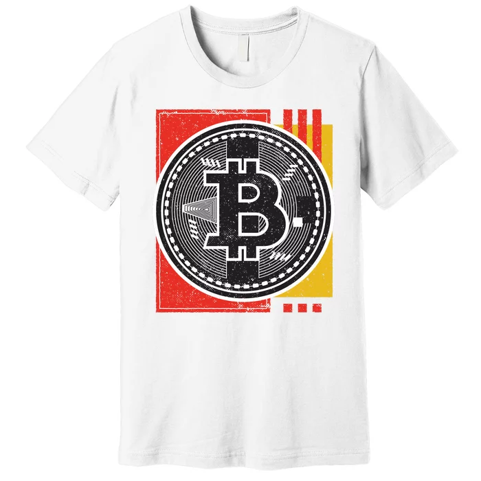 Bitcoin Abstract Premium T-Shirt