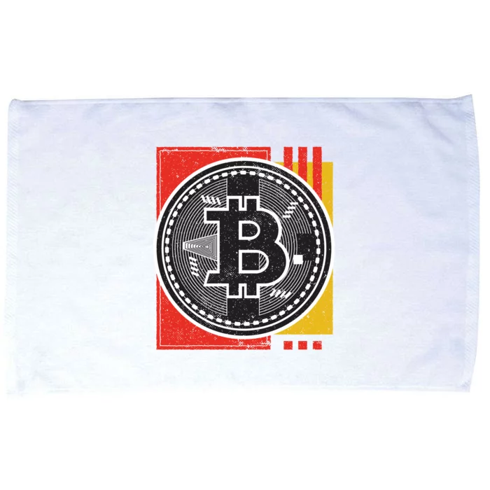 Bitcoin Abstract Microfiber Hand Towel