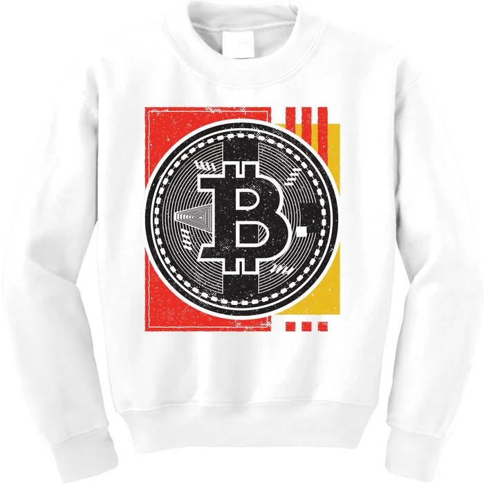 Bitcoin Abstract Kids Sweatshirt