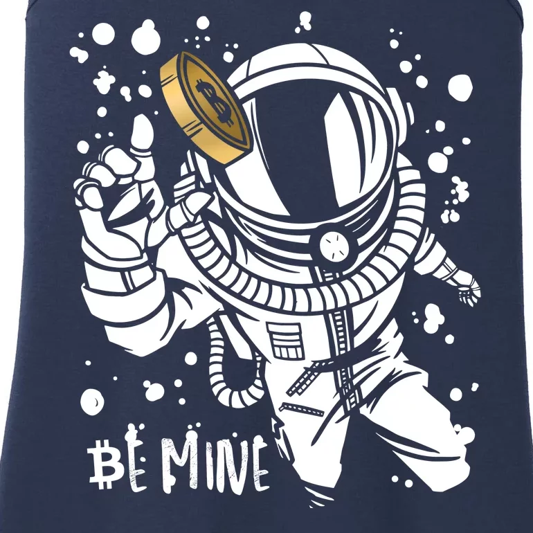 Bitcoin Astronaut Be Mine Ladies Essential Tank