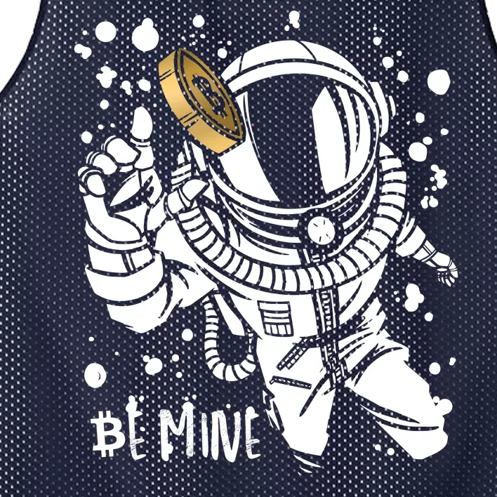 Bitcoin Astronaut Be Mine Mesh Reversible Basketball Jersey Tank