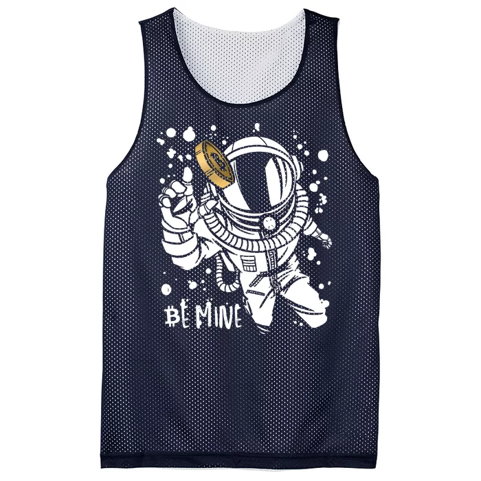 Bitcoin Astronaut Be Mine Mesh Reversible Basketball Jersey Tank