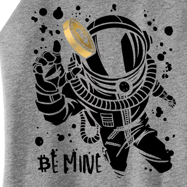 Bitcoin Astronaut Be Mine Women’s Perfect Tri Rocker Tank