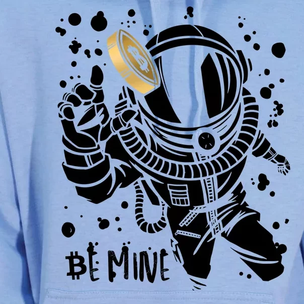 Bitcoin Astronaut Be Mine Unisex Surf Hoodie