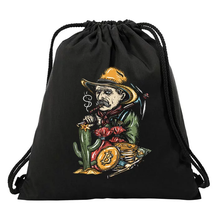 Bitcoin Bob Drawstring Bag