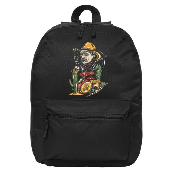 Bitcoin Bob 16 in Basic Backpack